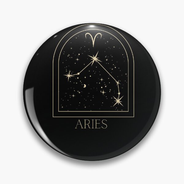 Artikelvorschau, Goldene Konstellation des Sternzeichens Widder entworfen und verkauft von Kate Made ART.