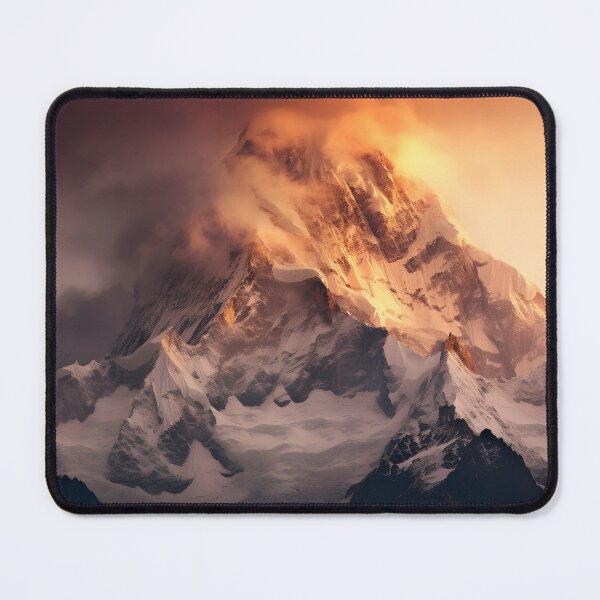 Item preview, A mountain with snow and clouds designed and sold by johndesign88.
