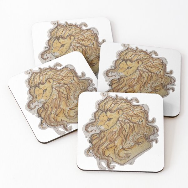 Item preview, the wavy maned lion designed and sold by hannahdeerling.