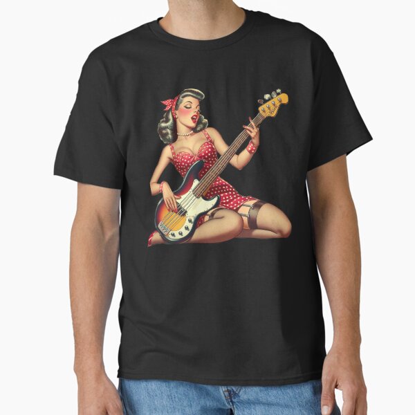 Aperçu de l'œuvre Slappin basse Pin Up créée et vendue par PulpVintage.