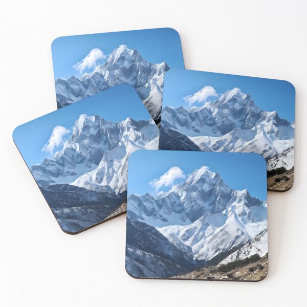 Item preview, A snowy mountain range with blue sky designed and sold by johndesign88.