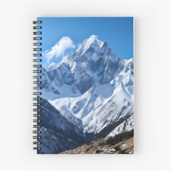 Item preview, A snowy mountain range with blue sky designed and sold by johndesign88.
