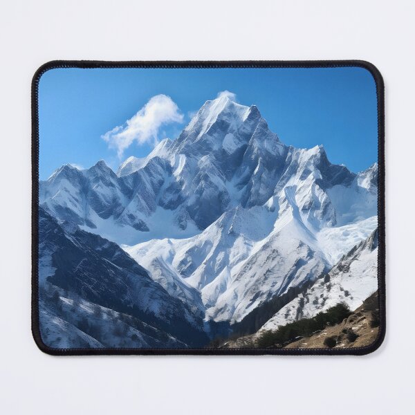 Item preview, A snowy mountain range with blue sky designed and sold by johndesign88.