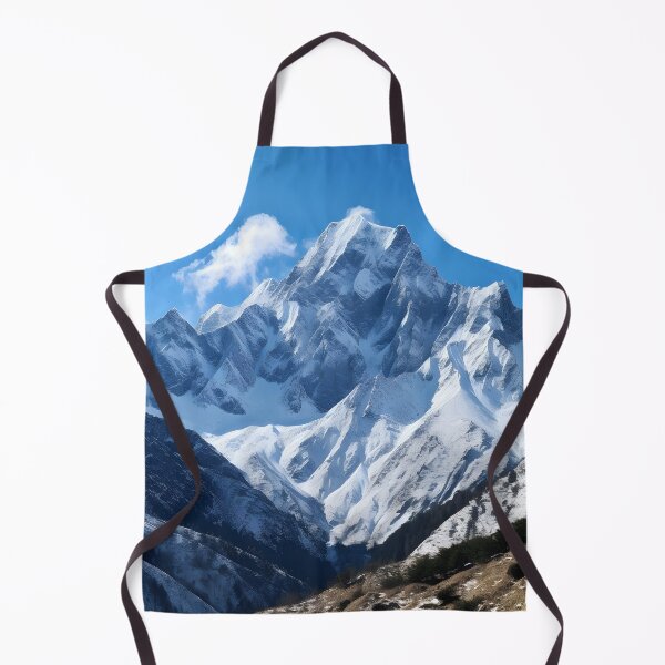 Item preview, A snowy mountain range with blue sky designed and sold by johndesign88.