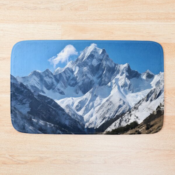 Item preview, A snowy mountain range with blue sky designed and sold by johndesign88.