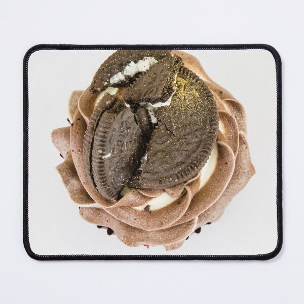 Item preview, Delicious Chocolate Cupcake with Crushed Biscuits - Top Down View designed and sold by Shafiq Khan.