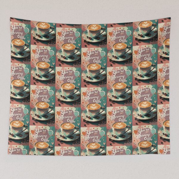Item preview, You're my morning coffee -  for coffee lovers,  Valentine designed and sold by StalmaskyArt.
