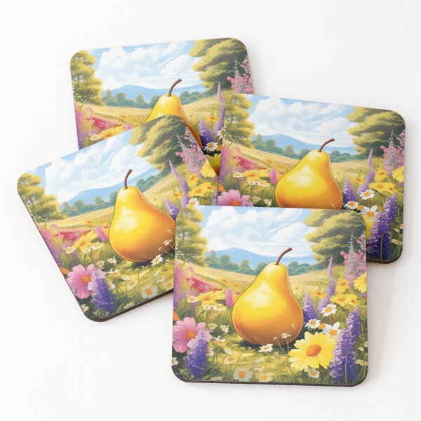 Item preview, Pear in Meadow Flowers designed and sold by PierreAlbijanic.