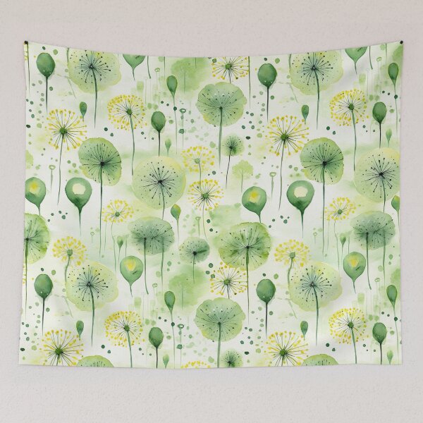 Item preview, Cottagecore Dandelions Botanical Floral Herbs Plants Pressed Flowers designed and sold by fluffstuffgifts.