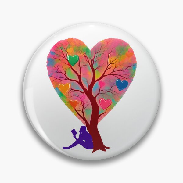 Item preview, THE WOMAN READING BOOK UNDER THE HEART TREE DESIGN designed and sold by asudesign.