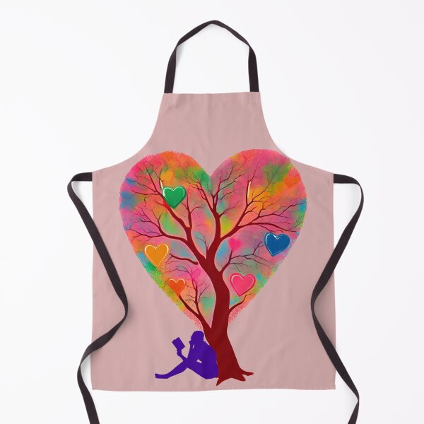 Item preview, THE WOMAN READING BOOK UNDER THE HEART TREE DESIGN designed and sold by asudesign.