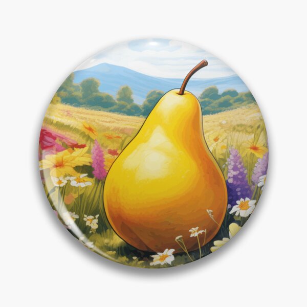 Item preview, Pear in Meadow Flowers designed and sold by PierreAlbijanic.