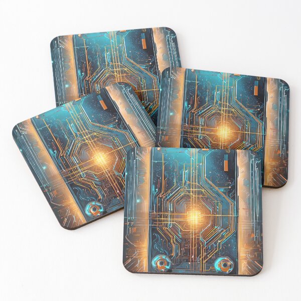 Item preview, Futuristic Schematic Electronic Designs designed and sold by drawbey.