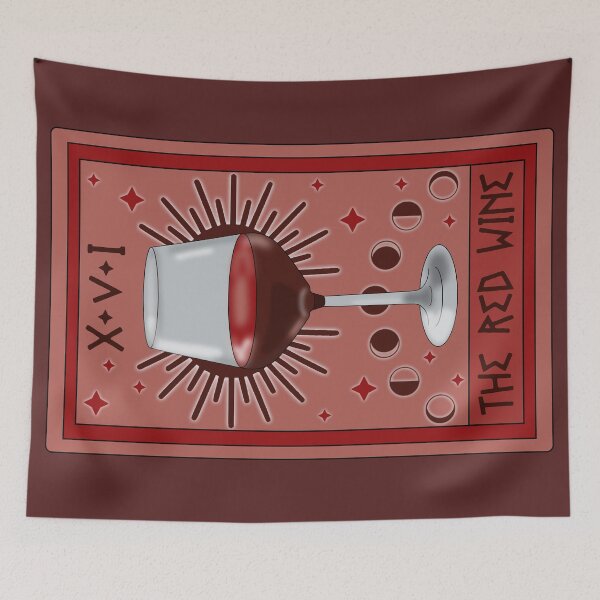 Item preview, Red Wine Tarot Card designed and sold by AbigailHerman.