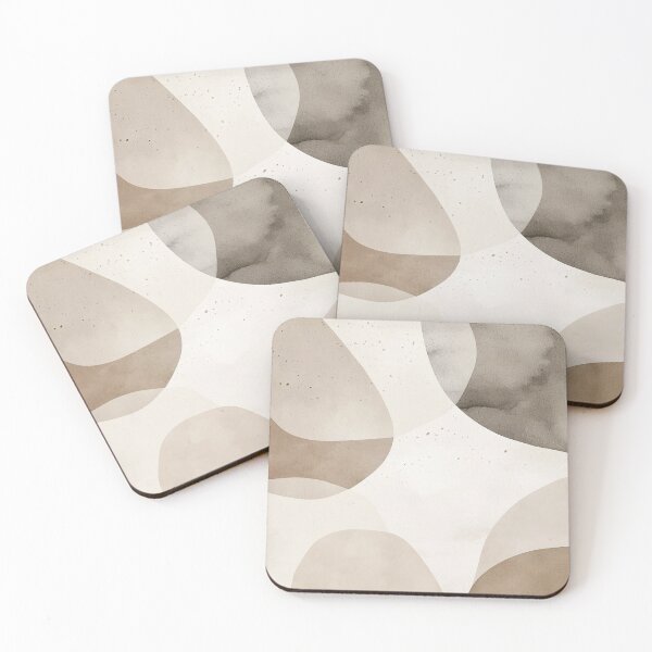 Item preview, Rustic Abstract Warm Beige Shapes designed and sold by trajeado14.