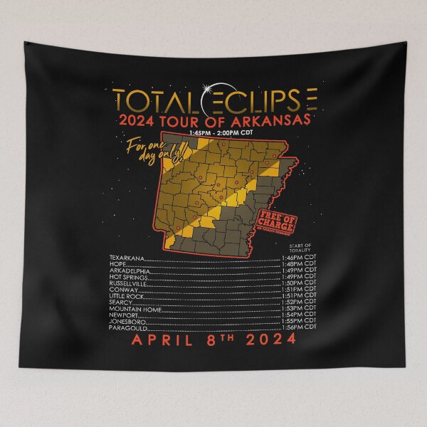 Item preview, Total Solar Eclipse 2024 Tour of Arkansas designed and sold by Nerd Shizzle.