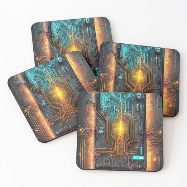 Item preview, Futuristic Schematic Electronic Designs designed and sold by drawbey.