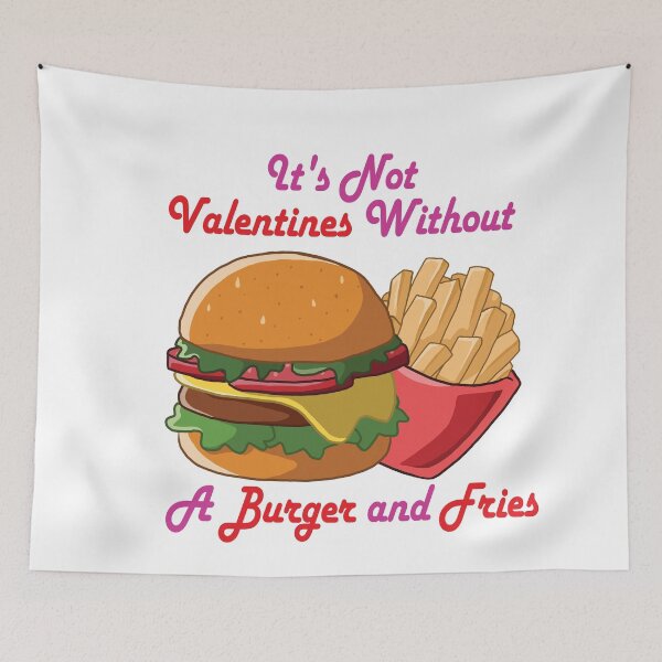 Artikelvorschau, Burger und Pommes – Valentinstag entworfen und verkauft von TerzichCreative.