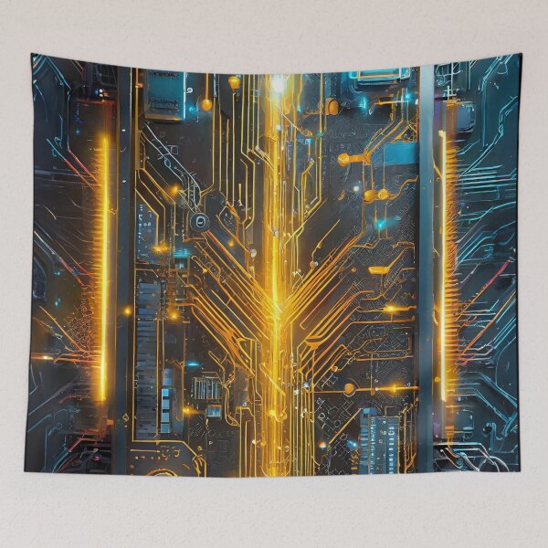 Item preview, Futuristic Schematic Electronic Designs designed and sold by drawbey.