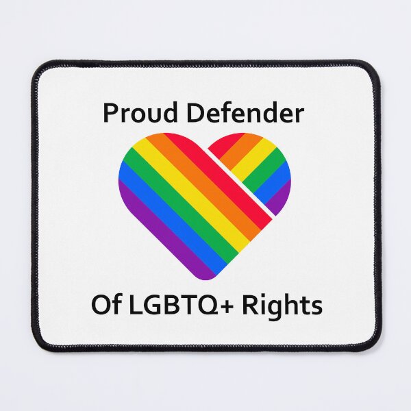 Item preview, Proud Defender of LGBTQ+ Rights designed and sold by Decaf2Go.