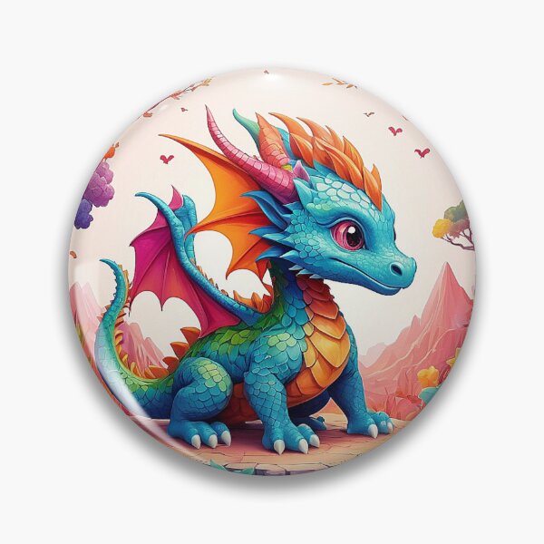 Item preview, Rainbow Dragon Wind Dance: Cute fight on the rock designed and sold by Minpadesign.
