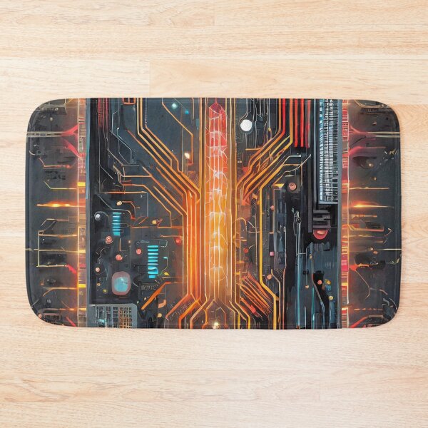 Item preview, Futuristic Schematic Electronic Designs designed and sold by drawbey.