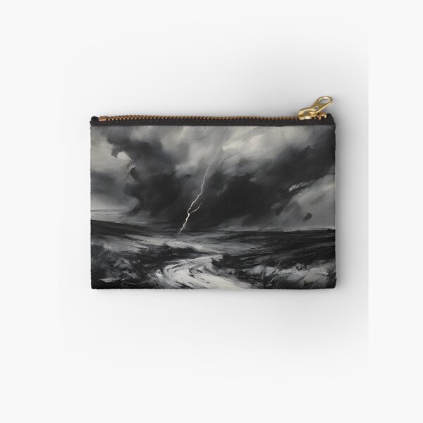Item preview, Thrilling Extreme Weather Charcoal Drawing Landscape Art designed and sold by colorvisionart.