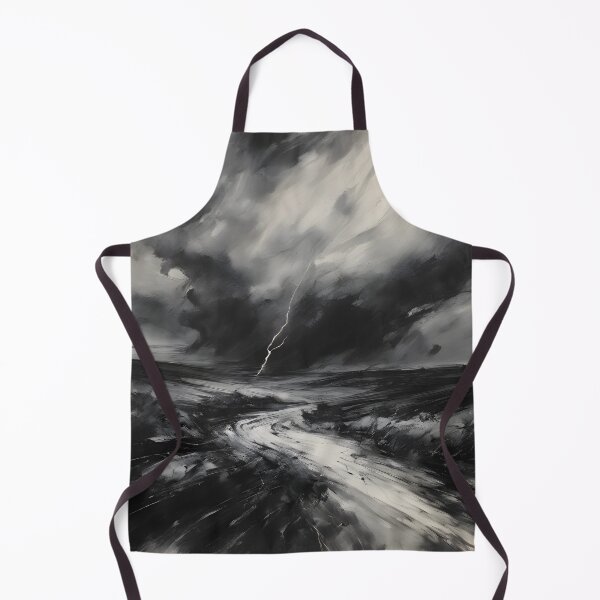Item preview, Thrilling Extreme Weather Charcoal Drawing Landscape Art designed and sold by colorvisionart.