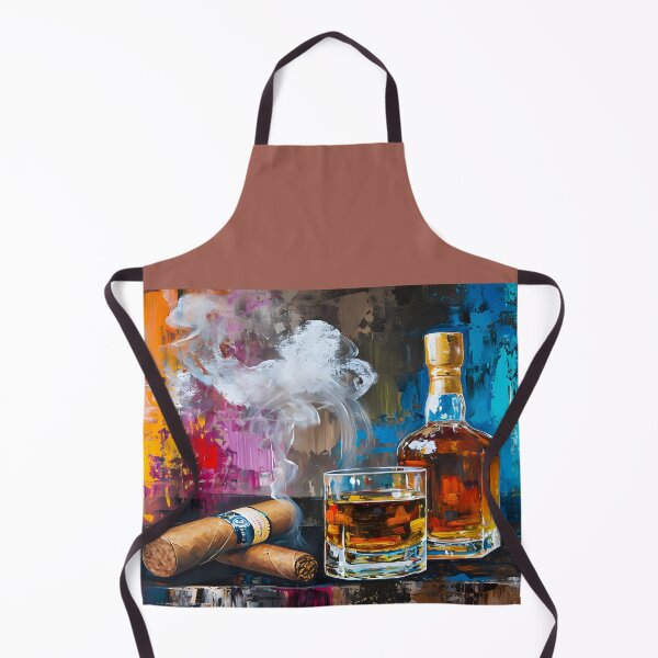 Artikelvorschau, Kulinarische Leinwand – langsames Brennen von Whisky und Zigarre in kräftigen, ausdrucksstarken Farbtönen entworfen und verkauft von OlfactoART Studio.