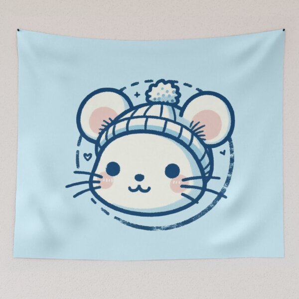 Item preview, Cute mouse face stamp designed and sold by Culmika.