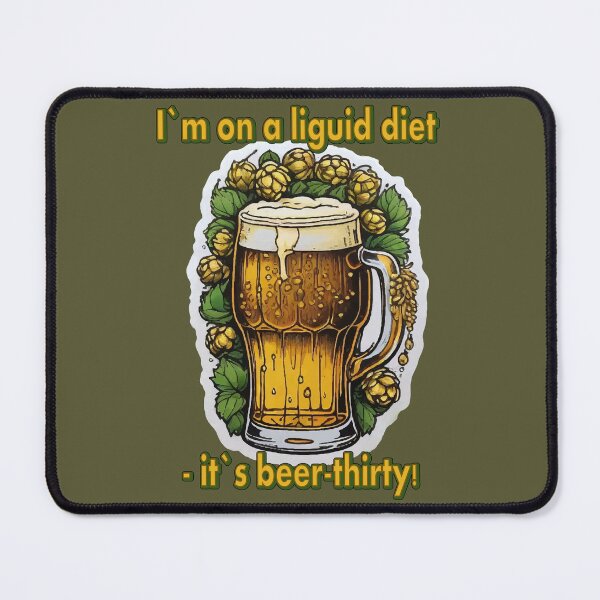 Item preview,  Sticker with a picture of a glass of frothy beer on the table and a cheerful inscription. designed and sold by Ihor Ivanov.
