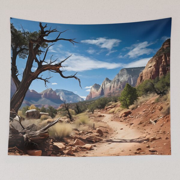 Item preview, A dirt path through a canyon designed and sold by johndesign88.