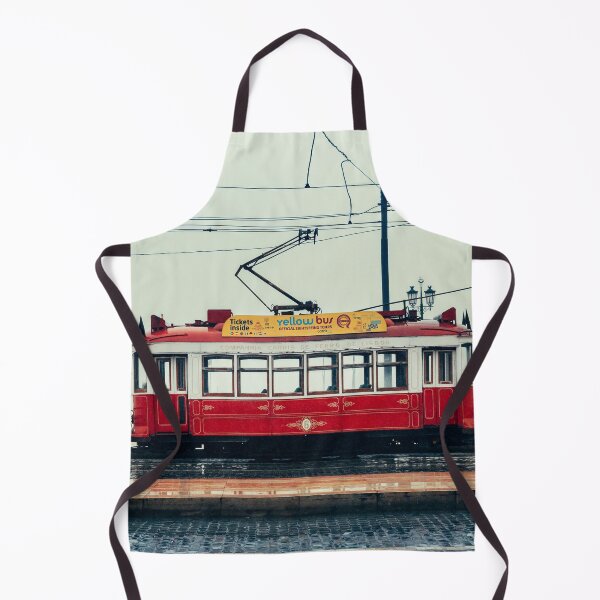 Item preview, A Red Tram On A Wet Street. Terreiro do Paço, Lisbon (Lisboa), Portugal designed and sold by João Miguel.