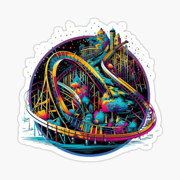 Item preview, Roller Coaster Amusement Park Exciting RIde designed and sold by Chmielayka.