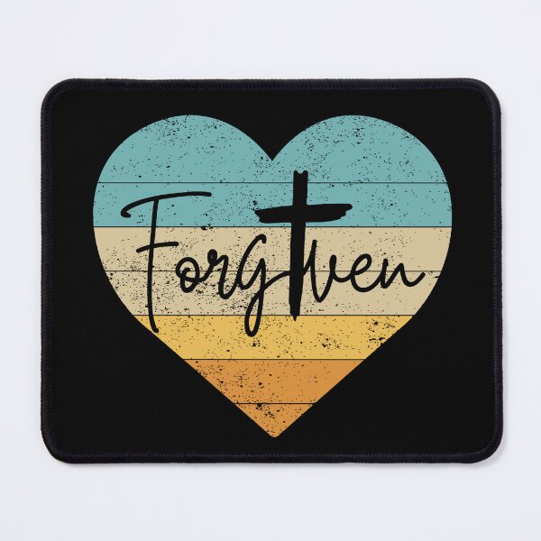 Item preview, Forgiven Retro Sunset Heart Christian T-Shirt designed and sold by HeartworkLeslie.