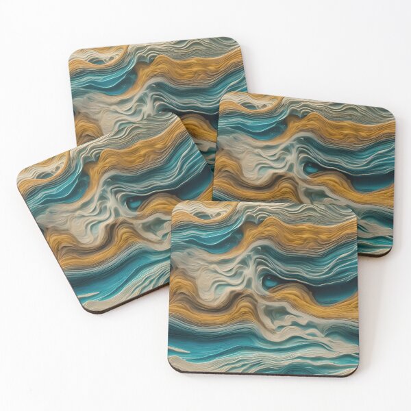 Item preview, Pulsating Ocean Currents Abstract Art designed and sold by colorvisionart.