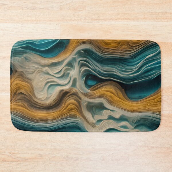 Item preview, Pulsating Ocean Currents Abstract Art designed and sold by colorvisionart.