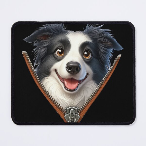 Item preview, Cute Border Collie Dog with Zipper designed and sold by BerryBlaze.