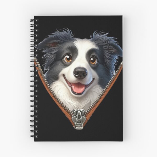 Item preview, Cute Border Collie Dog with Zipper designed and sold by BerryBlaze.