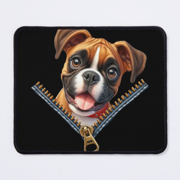 Item preview, Cute Boxer Dog with Zipper designed and sold by BerryBlaze.