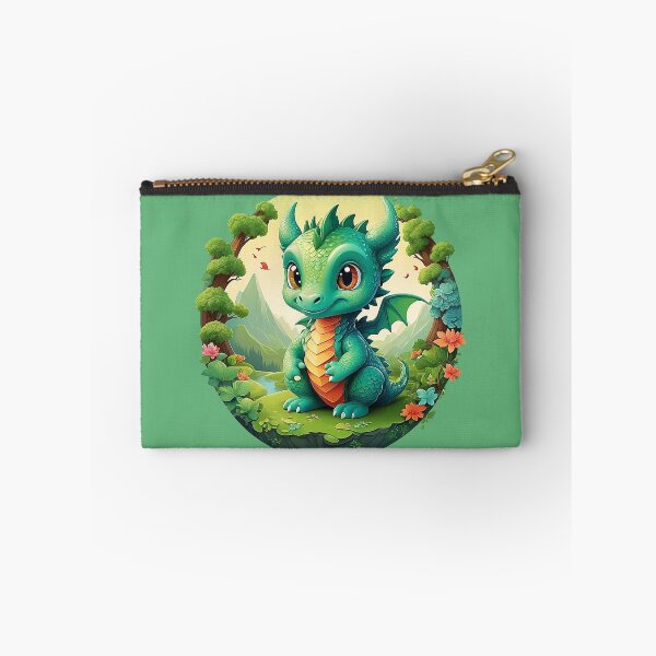 Item preview, Smiling spring dragon: joy on the green meadow designed and sold by Minpadesign.
