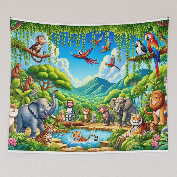 Item preview, Joyful Jungle Animals Jigsaw Puzzle designed and sold by PuzzleMart.