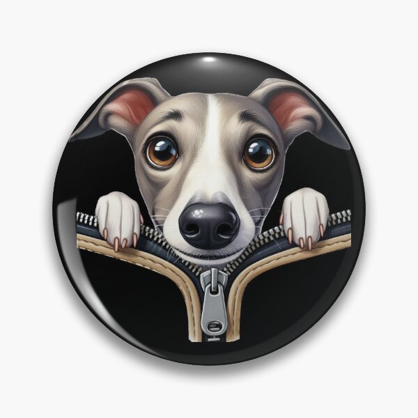 Item preview, Cute Whippet Dog with Zipper designed and sold by BerryBlaze.