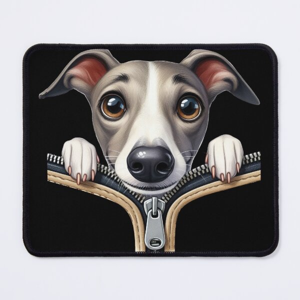 Item preview, Cute Whippet Dog with Zipper designed and sold by BerryBlaze.