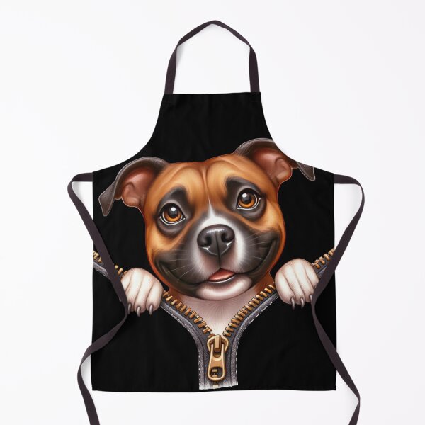 Item preview, Cute Staffordshire Bull Terrier Dog with Zipper designed and sold by BerryBlaze.