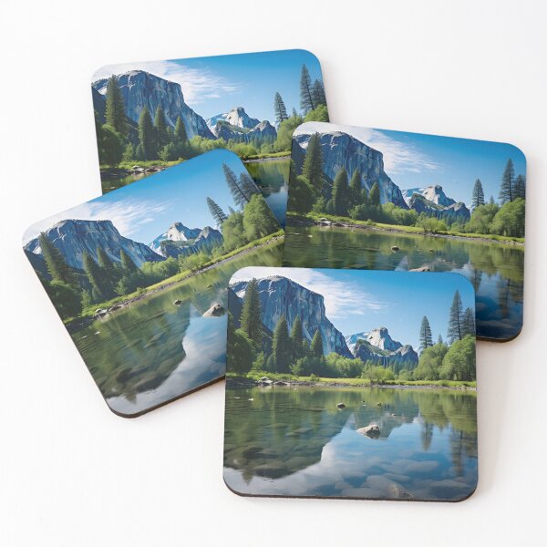 Item preview, A body of water with trees and mountains in the background designed and sold by johndesign88.