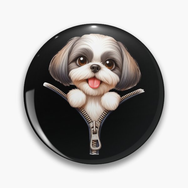 Item preview, Cute Shih Tzu Dog with Zipper designed and sold by BerryBlaze.