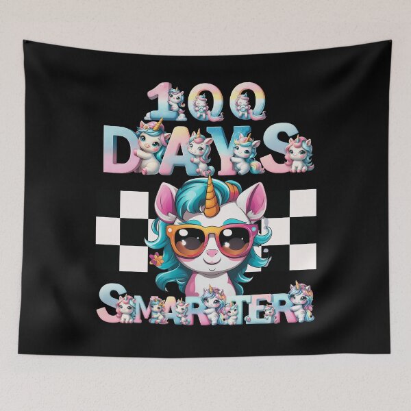 Item preview, 100 Days of School Unicorn 100 Days Smarter Gift For Kids designed and sold by Chmielayka.
