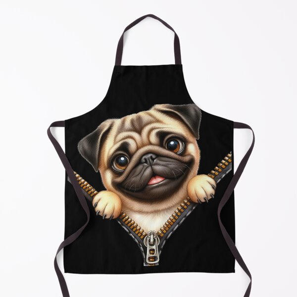 Item preview, Cute Pug Dog with Zipper designed and sold by BerryBlaze.