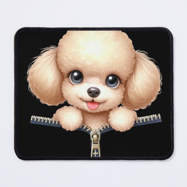 Item preview, Cute Poodle Dog with Zipper designed and sold by BerryBlaze.